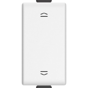 Imagine Întrerupător jaluzele BTicino Matix AM5052N, 1P, 10AX, 250V, cheie dublă 1-0-2, alb