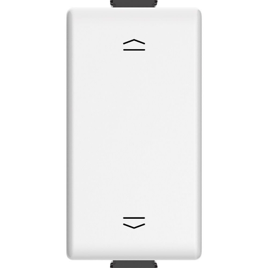 Imagine Întrerupător jaluzele BTicino Matix AM5052N, 1P, 10AX, 250V, cheie dublă 1-0-2, alb