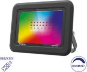 Imagine Proiector LED SF Braytron 30W SMD RGB cu telecomandă IP65 negru