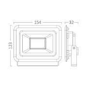 Imagine Proiector LED SF Braytron 30W SMD RGB cu telecomandă IP65 negru BR-BT60-33091