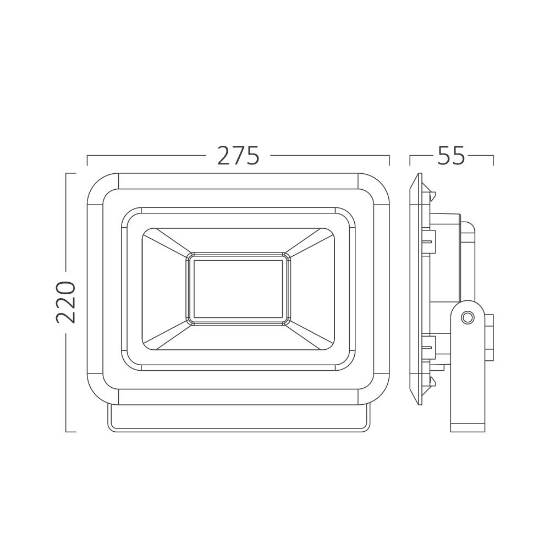 Imagine Proiector LED SF 100W SMD 8500LM 6500K IP65 Negru BT60-39131