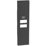 Imagine Placă Bticino Living Now cu Încărcător Dublu USB 1M Negru