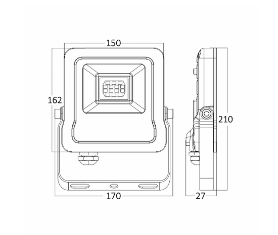 Imagine Proiector cu LED 30W SMD 90LM/W 6400K IP65 Gri