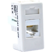 Imagine Priză modulară UTP RJ45 Cat6 albă, 1M, Stil