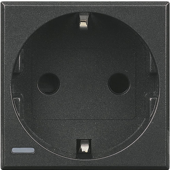 Imagine PRIZA SCHUKO 10/16A MODULARA 2M GRI INCHIS AXOLUTE HS4141