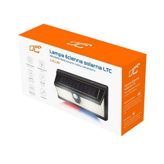 Imagine Lampă LED cu încărcare solară 2000lm 4000K IP65 30W