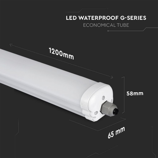 Imagine Corp iluminat LED 120cm 36W 4500K alb neutru IP65