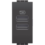 Imagine PRIZA USB A+A 1M ANTRACIT LIVING LIGHT LGBTL4191AA-LL