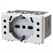 Imagine Priză USB gama P503 compatibilă cu Bticino Matix Alb 4BSBP503.AM