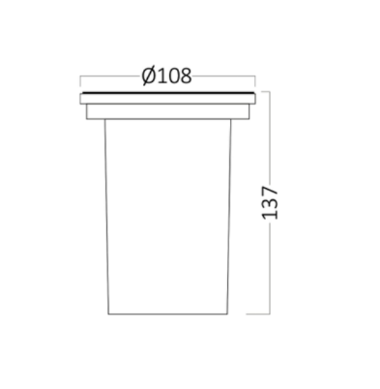 Imagine Corp de iluminat îngropat BRY-INDUS-R120-GU10-IP67