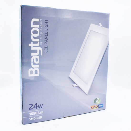 Imagine Spot LED pătrat încastrat 24W 1850lm 4200K 300x300mm alb