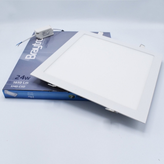 Imagine Spot LED pătrat încastrat 24W 1850lm 4200K 300x300mm alb