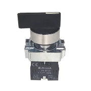 Imagine Întrerupător rotativ cu reținere, mâner scurt, 0-1, negru 32-770