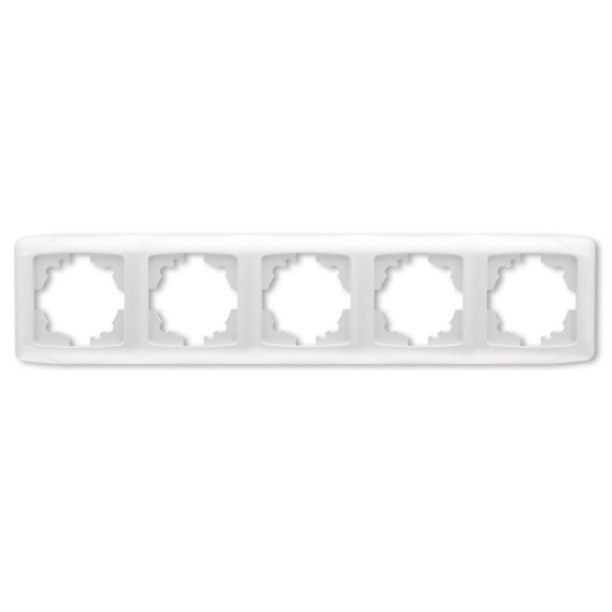 Imagine Rama orizontală 5 module Carmen Viko, Alb