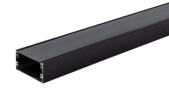 Imagine Profil Aluminiu Lat pentru Bandă LED, Negru, 2m 05-30-0555021