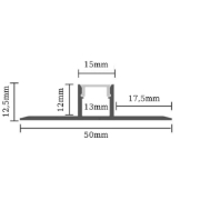 Imagine Profil LED 2M Încăstrat Sub Tencuială Rigips II2215