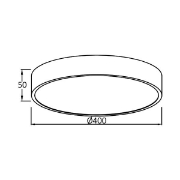 Imagine Plafonieră LED 36W 3000/4000/6500K Lemn Blade RND BR-BH16-04187