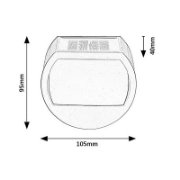 Imagine Aplică de exterior solară Narmada LED 0,5W 4000K IP44 negru