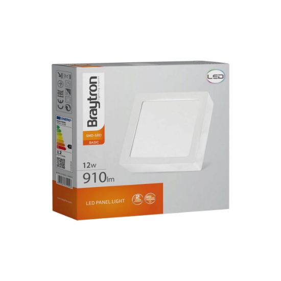 Imagine Spot cu LED pătrat aplicabil 12W 4200K Braytron