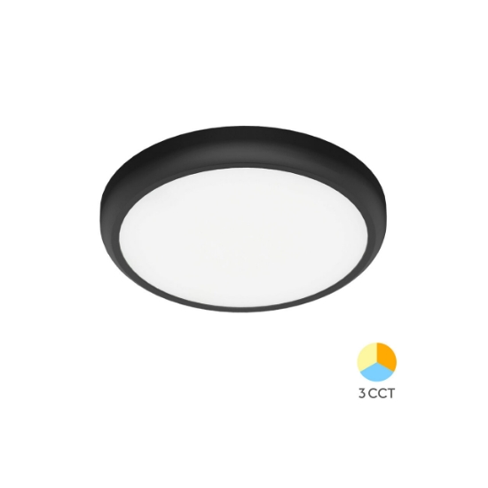 Imagine Spot LED Rotund PT 20W 2000lm 3in1 Negru F:225mm IP40 BR-BP03-72081