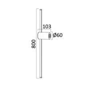 Imagine Aplica LED de perete TINY 16W 1160lm 3000K Negru
