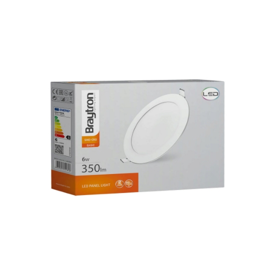 Imagine Spot LED rotund încastrat 6W 6500K Braytron