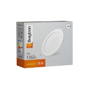 Imagine Spot LED rotund încastrat 18W, 1360 lm, 6500K, Ø225 mm, alb, Braytron BR-BP01-31830