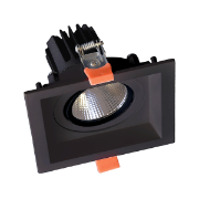 Imagine Spot LED pătrat negru 15W 230V 3000K