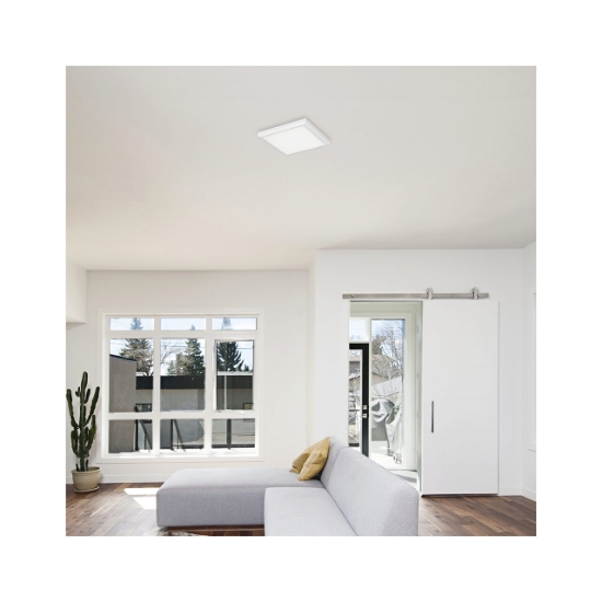 Imagine Spot LED Pătrat 20W 2000lm 3in1 Alb IP40