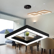 Imagine Plafonieră LED suspendată 45W 3000/4000/6500K Negru Blade SQR