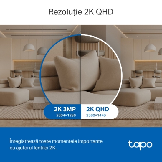 Imagine Cameră de supraveghere Wi-Fi Tapo C220 Pan/Tilt pentru interior