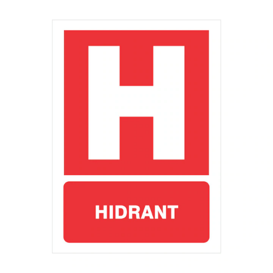 Imagine Indicator hidrant 20CMX30CM PVC