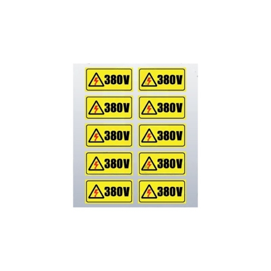 Imagine Sticker 380V Set 10buc 25X5CM