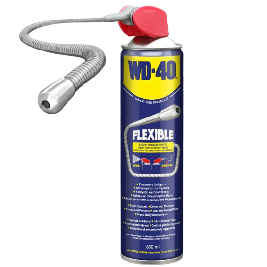 Imagine Spray Lubrifiant Multifuncțional WD-40 cu Tub Flexibil 600ml
