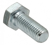 Imagine Șurub cap hexagonal DIN 933-5.8 M6x20 Zincat Alb