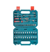 Imagine TOTAL - Trusă de chei tubulare 1/4" cu antrenor 46 piese (Industrial)