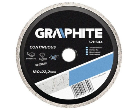 Imagine Disc diamantat segmentat 180 x 22,2 mm GRAPHITE 57H618