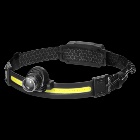 Imagine Lanternă frontală 10W COB + 3W XPE 500LM + 200LM 1200 mAh USB