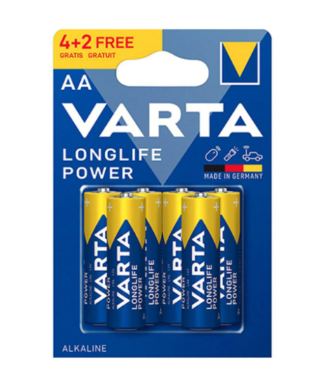 Imagine Baterie alcalină VARTA LR06 blister 4+2 bucăți