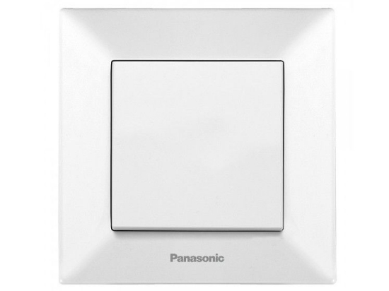 Imagine Întrerupător simplu Arkedia Panasonic ST alb