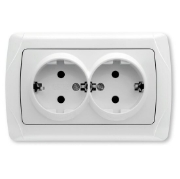 Imagine Priză dublă Schuko cu protecție pentru copii Carmen Viko