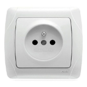 Imagine Priză Schuko Carmen Viko, montaj încastrat, alb