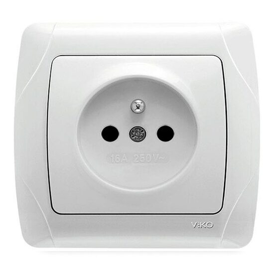 Imagine Priză Schuko Carmen Viko, montaj încastrat, alb