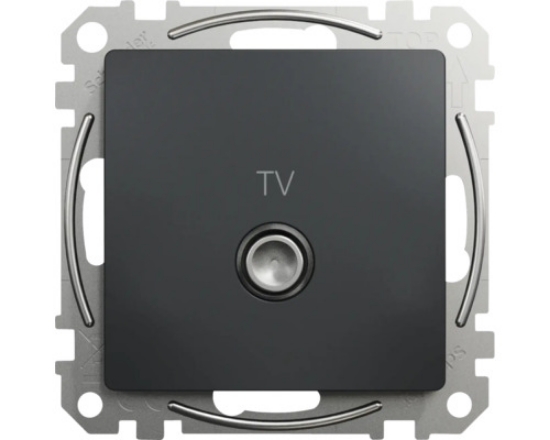 Imagine Priză TV finală 4dB, Schneider, Sedna Design, antracit
