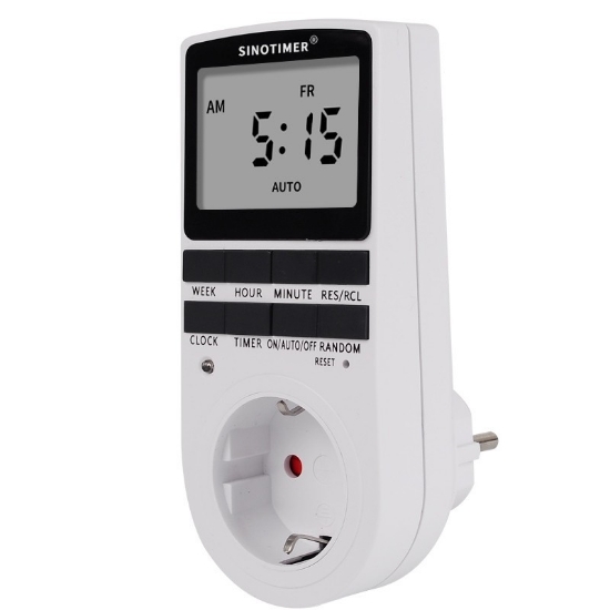 Imagine Priză digitală programabilă Sinotimer 230V 16A 3680W interval 1 minut/7 zile TM515