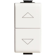 Imagine Buton interblocat jaluzele 10A modular 1M alb AM5037