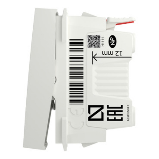 Imagine Intrerupator cu revenire 10A 1M alb Unica Studio NU310618