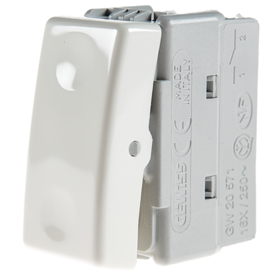 Imagine Întrerupător unidirecțional 1P 16A alb