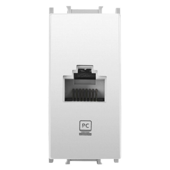 Imagine Priză calculator modulară Cat5e RJ45 1M alb Panasonic Thea Optima