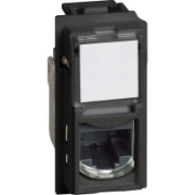 Imagine Priză date RJ45 UTP CAT5E modulară 1M negru KG4279C5E